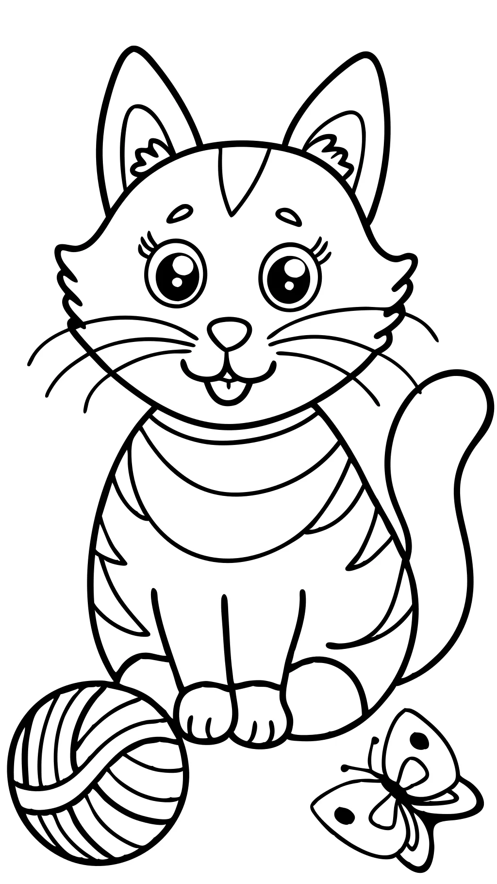 cartoon cat coloring pages